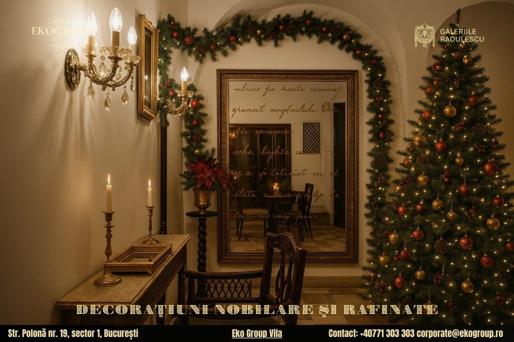 Decoratiuni de Craciun în stil interbelic: rafinamentul nobil al Eko Group Vila la expoziția Crăciunul anilor ’30 5 Decoratiuni de Craciun în stil interbelic: rafinamentul nobil al Eko Group Vila la expoziția Crăciunul anilor ’30